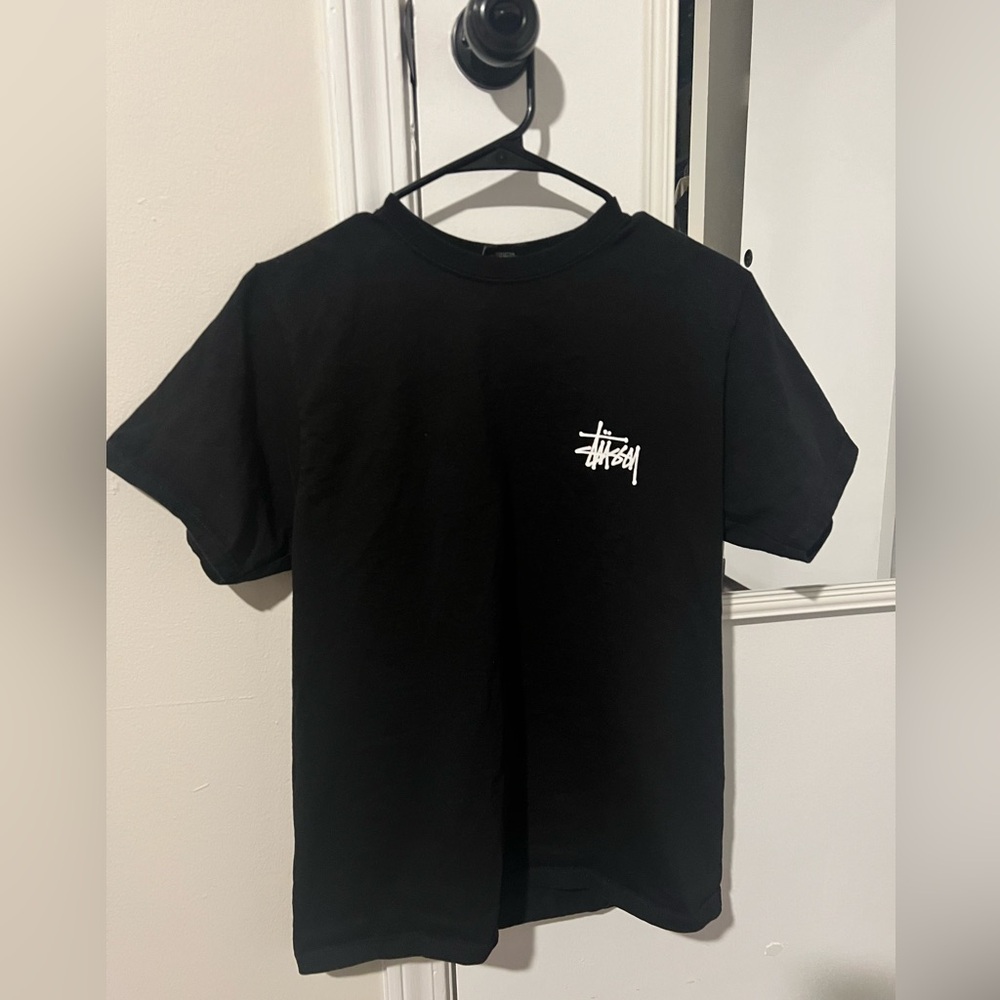 Stussy Black Classic Logo Short Sleeve Tshirt Size Small